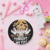 Heute Abend fliegen wir Halloween-Hühnchen Pappteller (Party)