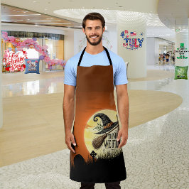 Heute Abend fliegen wir Halloween Schürze