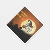 Heute Abend fliegen wir Halloween Serviette (Ecke)