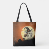 Heute Abend fliegen wir Halloween Tasche (Rückseite)