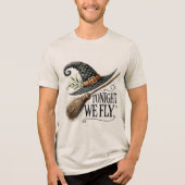 Heute Abend fliegen wir Halloween Tri-Blend Shirt (Vorderseite)