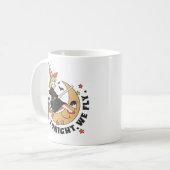 Heute Abend fliegen wir Niedlich Hexe Kaffeetasse (Vorderseite Links)