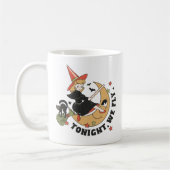 Heute Abend fliegen wir Niedlich Hexe Kaffeetasse (Links)