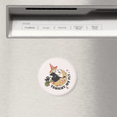 Heute Abend fliegen wir Niedlich Hexe Magnet (In Situ (Geschirrspüler))