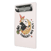 Heute Abend fliegen wir Niedlich Hexe Mini Klemmbrett (Gewinkelt2)