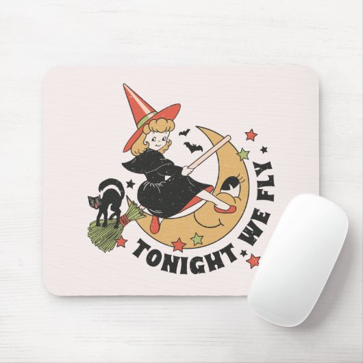 Heute Abend fliegen wir Niedlich Hexe Mousepad (Mit Mouse)