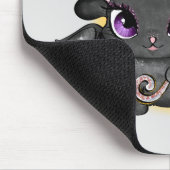 Heute Abend fliegen wir - Schwarze Hexenkatze Mousepad (Ecke)