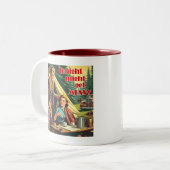 Heute Abend könnte das Camping von Messy sein Zweifarbige Tasse (Vorderseite Links)