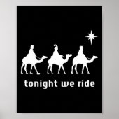 Heute Abend reiten wir Weihnachtsmänner mit Kamelr Poster (Vorne)