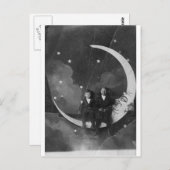 Heute Abend sind wir über dem Mond! Postkarte (Vorne/Hinten)
