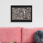 "Heute Abend sollt ihr brennen!" Leinwanddruck (Insitu (Wohnzimmer))