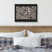 "Heute Abend sollt ihr brennen!" Leinwanddruck (Insitu (Schlafzimmer))