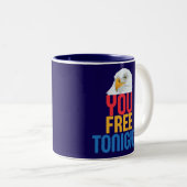 heute Abend Zweifarbige Tasse (VorderseiteRechts)