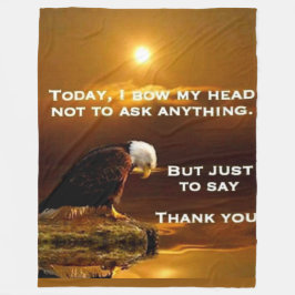 HEUTE BAUE ICH MEINEN KOPF FLEECEDECKE