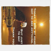 HEUTE BAUE ICH MEINEN KOPF FLEECEDECKE (Vorderseite (Horizontal))