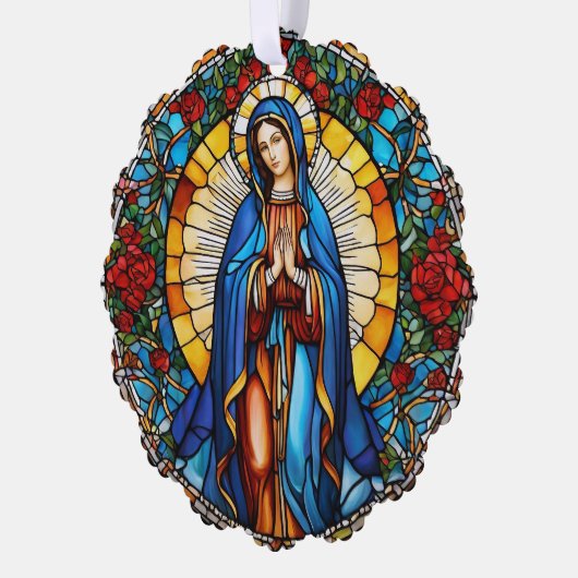 Heute betete ich für dich Custom St. Mary Ornament Karte (Links)