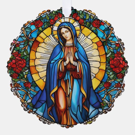 Heute betete ich für dich Custom St. Mary Ornament Karte (Vorderseite)