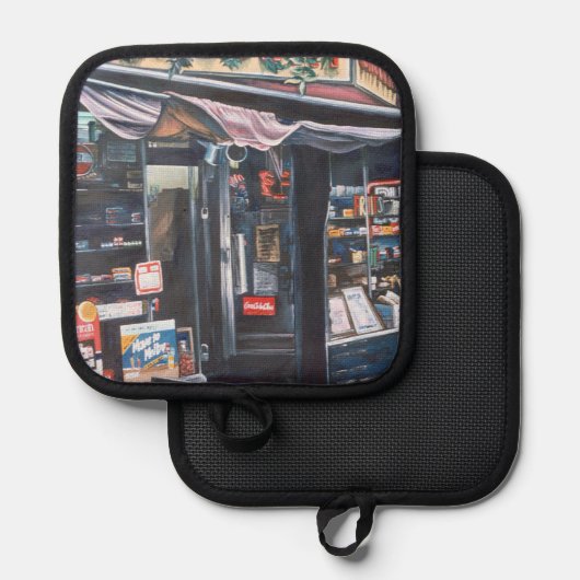 Heute betrachten Sie die ruhige Vergangenheit Topflappen (Vorderseite/Rückseite)