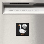 Heute bin Ernst Goose Necktie Funny Work Meme Men Magnet (In Situ (Geschirrspüler))