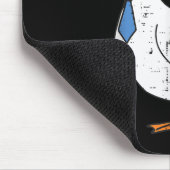 Heute bin Ernst Goose Necktie Funny Work Meme Men Mousepad (Ecke)