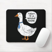 Heute bin Ernst Goose Necktie Funny Work Meme Men Mousepad (Mit Mouse)