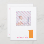 Heute bin ich 1 einladung (Vorne/Hinten)