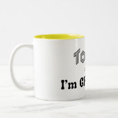 Heute bin ich dankbar Cup Zweifarbige Tasse (Links)