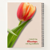 Heute bin ich dankbar für heute Tulips Journal Notizblock (Rückseite)