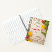 Heute bin ich dankbar für heute Tulips Journal Notizblock (Innenseite)