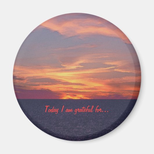 Heute bin ich dankbar für ... magnet (Vorne)
