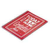 "Heute bin ich dankbar für…" Notizblock (Linke Seite)