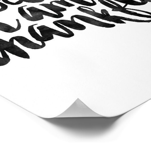 Heute bin ich dankbar poster (Ecke)