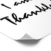 Heute bin ich dankbar. poster (Ecke)