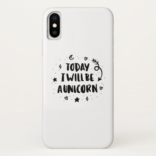 Heute bin ich ein Einhorn Case-Mate iPhone Hülle (Rückseite)