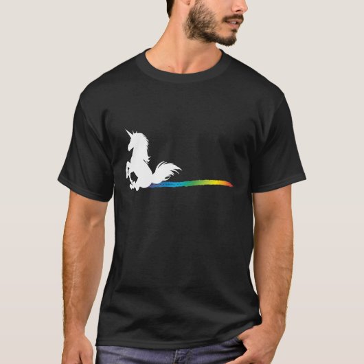 Heute bin ich ein Einhorn Farting T-Shirt (Vorderseite)