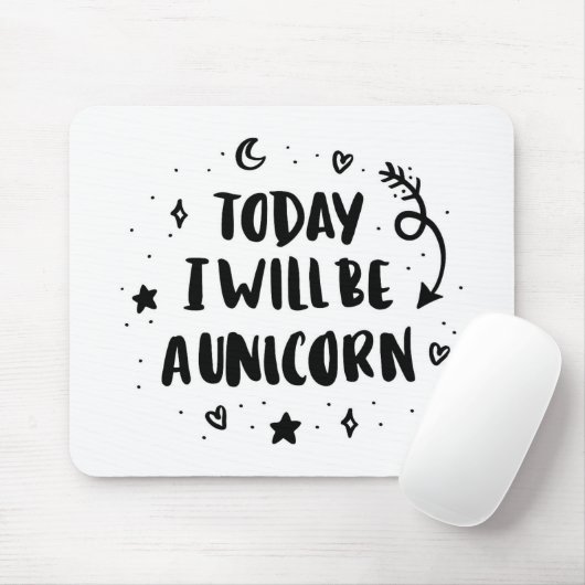 Heute bin ich ein Einhorn Mousepad (Mit Mouse)