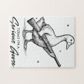 Heute bin ich ein ernster Gänsehiebhaber, der mit  Puzzle (Horizontal)