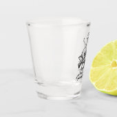 Heute bin ich ein ernster Gänsehiebhaber, der mit  Schnapsglas (Links)