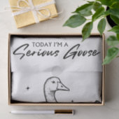 Heute bin ich ein ernster Gänsehiebhaber, der mit Seidenpapier (Geschenk)