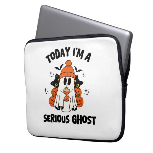 HEUTE BIN ICH EIN ERNSTHAFTER KAFFEE PUMPKIN HALLO LAPTOPSCHUTZHÜLLE (Vorderseite Links)