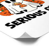 HEUTE BIN ICH EIN ERNSTHAFTER KAFFEE PUMPKIN HALLO POSTER (Ecke)