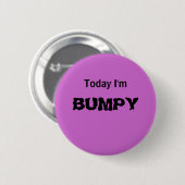 Heute bin ich - ein STIMMUNGS-Knopf HOLPERIG Button (Vorne & Hinten)