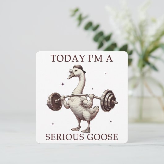Heute bin ich eine ernste Gans (Stehend Vorderseite)