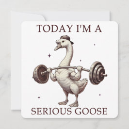 Heute bin ich eine ernste Gans