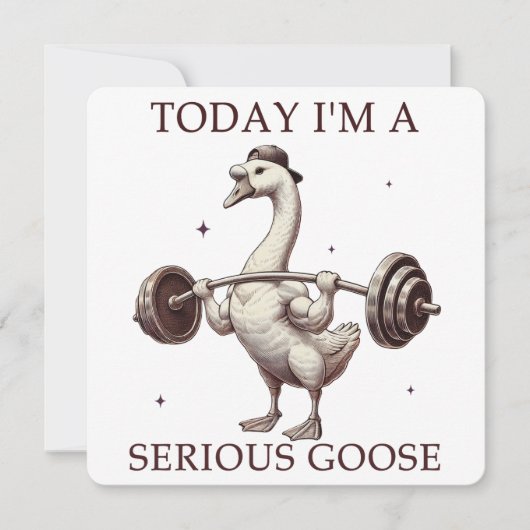 Heute bin ich eine ernste Gans (Vorderseite)