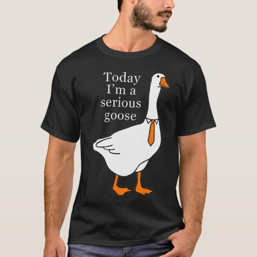 Heute bin ich eine ernste Gans T-Shirt (Vorderseite)