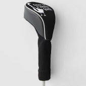 Heute bin ich eine ernsthafte Gans Lustiges Büroti Golf Headcover (angewinkelt)