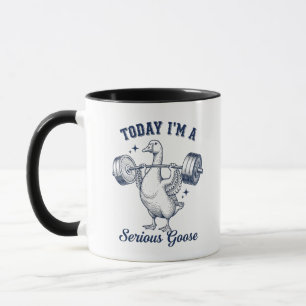 Heute bin ich eine ernsthafte Gans, lustiges Gewic Tasse