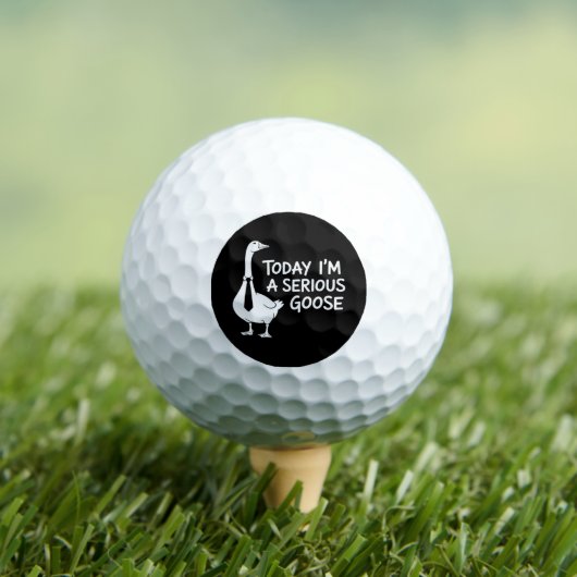 Heute bin ich eine ernsthafte lustige Bürogans Golfball (Insitu T-Shirt)