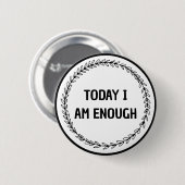 Heute bin ich genug Blätter, die zurück zur Schule Button (Vorne & Hinten)